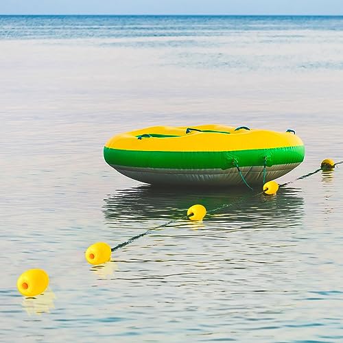 Poen 6-Pack Marine Buoy Floats for Boat, Kayak, Pool, and Watermarking, 4" x 3"