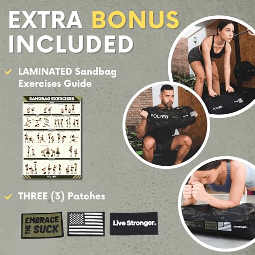 Workout Sandbag Pro - 80 lb Triple Closure Filler Bag, 7 Handles