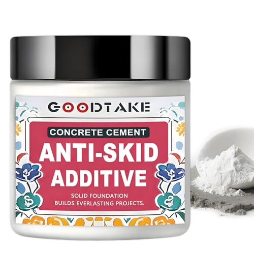 Concrete Anti-Skid Additive with Aluminum Oxide ? 8 oz | Non-Slip Surface Coating | Durable Traction for Floors, Steps, and Driveways | Easy to Mix, Long-Lasting Grip (8 oz)
