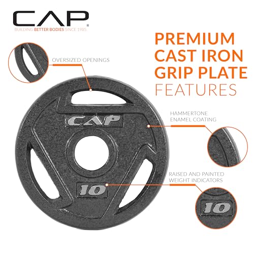 10 LB Olympic Weight Plate Set of 4 - CAP Barbell