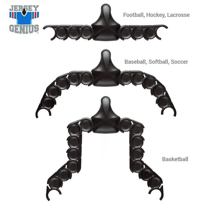 ChalkTalkSPORTS JerseyGenius Adjustable Jersey Wall Hanger - 1 Pack