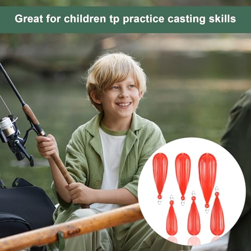 Fishing Practice Plugs Set - 6 Sizes for Skill Improvement