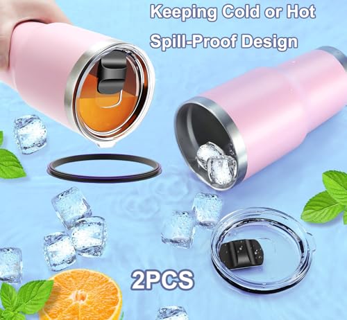 20oz Replacement Tumbler Lid - Magnetic Slider, 2-Pack