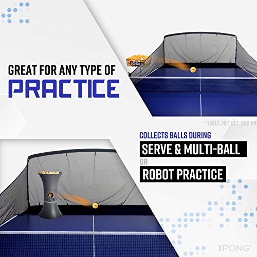 iPong Carbon Fiber Table Tennis Ball Catch Net for Training & Practice