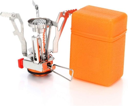 AOTU Portable Camping Stove - Wind-Resistant Backpacking Stove with Piezo Ignition | Stable Support