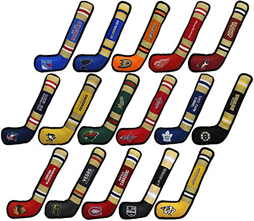 Pets First NHL Washington Capitals Hockey Stick Dog Toy - Tough Nylon Squeaker, 16 Inch, Licensed Sports Pet Toy