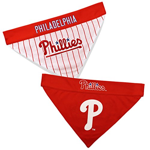 MLB Philadelphia Phillies Reversible Pet Bandana - Large/X-Large