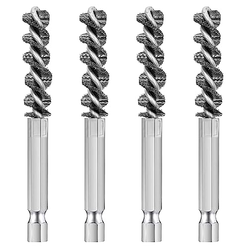 Golf Club Hosel Brush Set - 4 Stainless Steel Cleaning Brushes