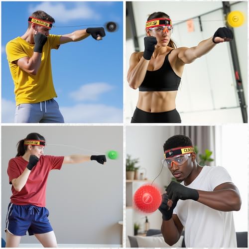 Boxing Reflex Ball Set - 4 Levels for Agility & Reaction Training