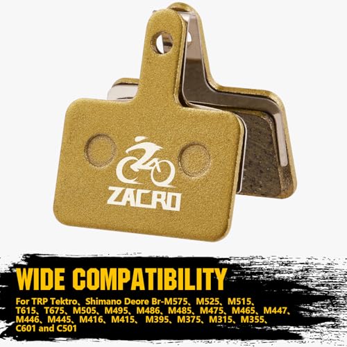 Semi-Metallic Disc Brake Pads for Mountain & E-Bike - 2 Pairs