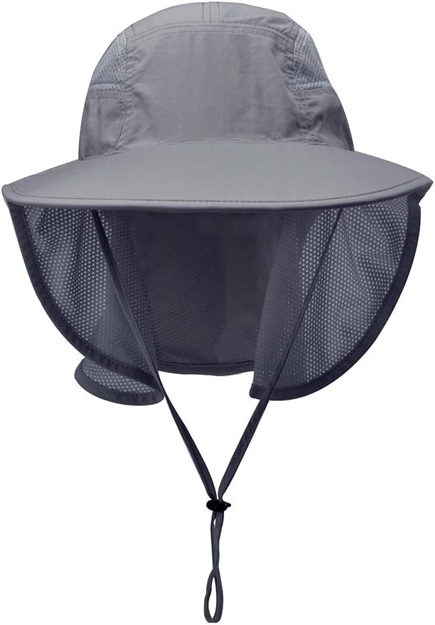 Skiennix Unisex UV Protection Sun Hat - Outdoor Activities with Neck Flap | Adjustable Fit