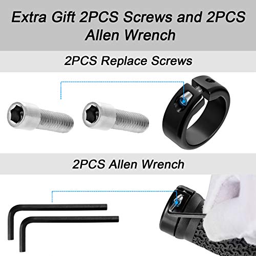 Premium Lock-On Bicycle Handlebar Grips - 5.2 Inch Anti-Slip, 2PCS
