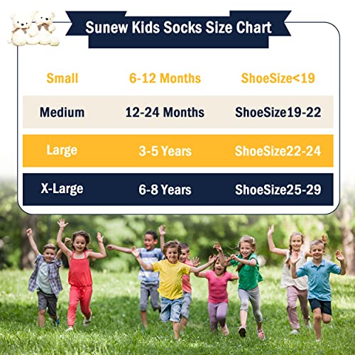 Cushioned Athletic Ankle Socks for Boys & Girls - 6 Pairs Black & Grey (11-13 Years)