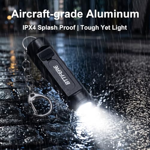 USB-C Rechargeable Mini Keychain Flashlight with Magnetic Base