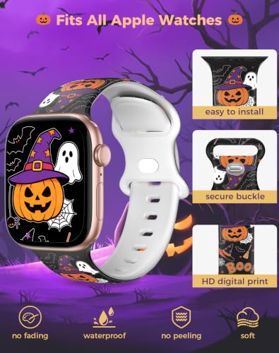 Halloween Pattern Apple Watch Bands - 3-Pack, 38/40/41/42mm