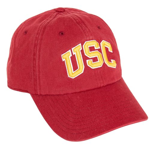 Red Southern California Embroidered Baseball Hat - One Size Desert Cactus
