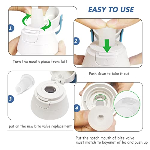 Bite Valve Replacement for Brita Water Bottles - 3 Pack