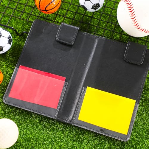 Magnetic Leather Umpire Lineup Card Holder - Black