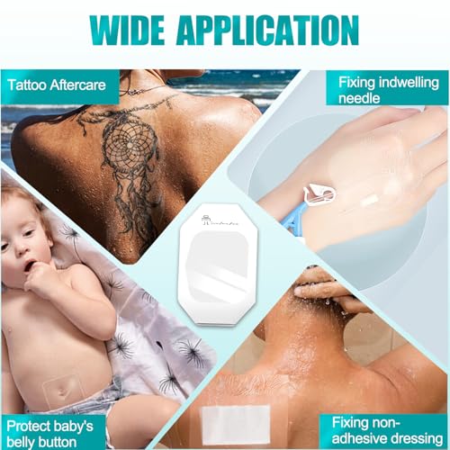 Waterproof Transparent Film Dressing - 100 Pack, 2.37" x 2.75"