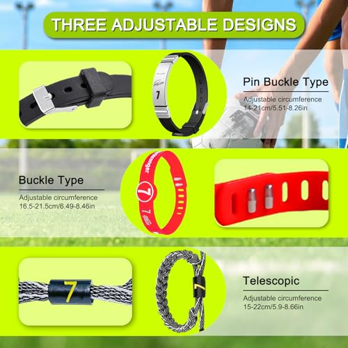 C.R No.7 Soccer Bracelet & Necklace Set - 6 Pieces