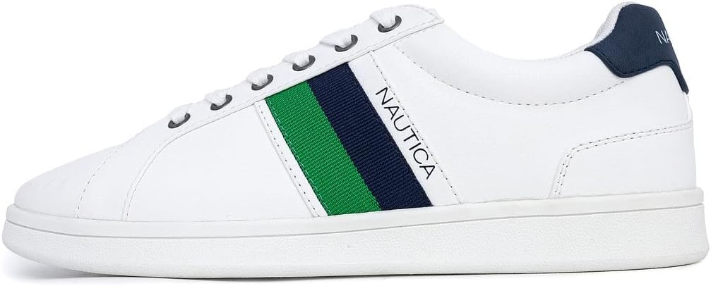 Nautica Men's Classic Low-Top Sneakers - Stylish Comfort for Everyday Wear | Versatile Design