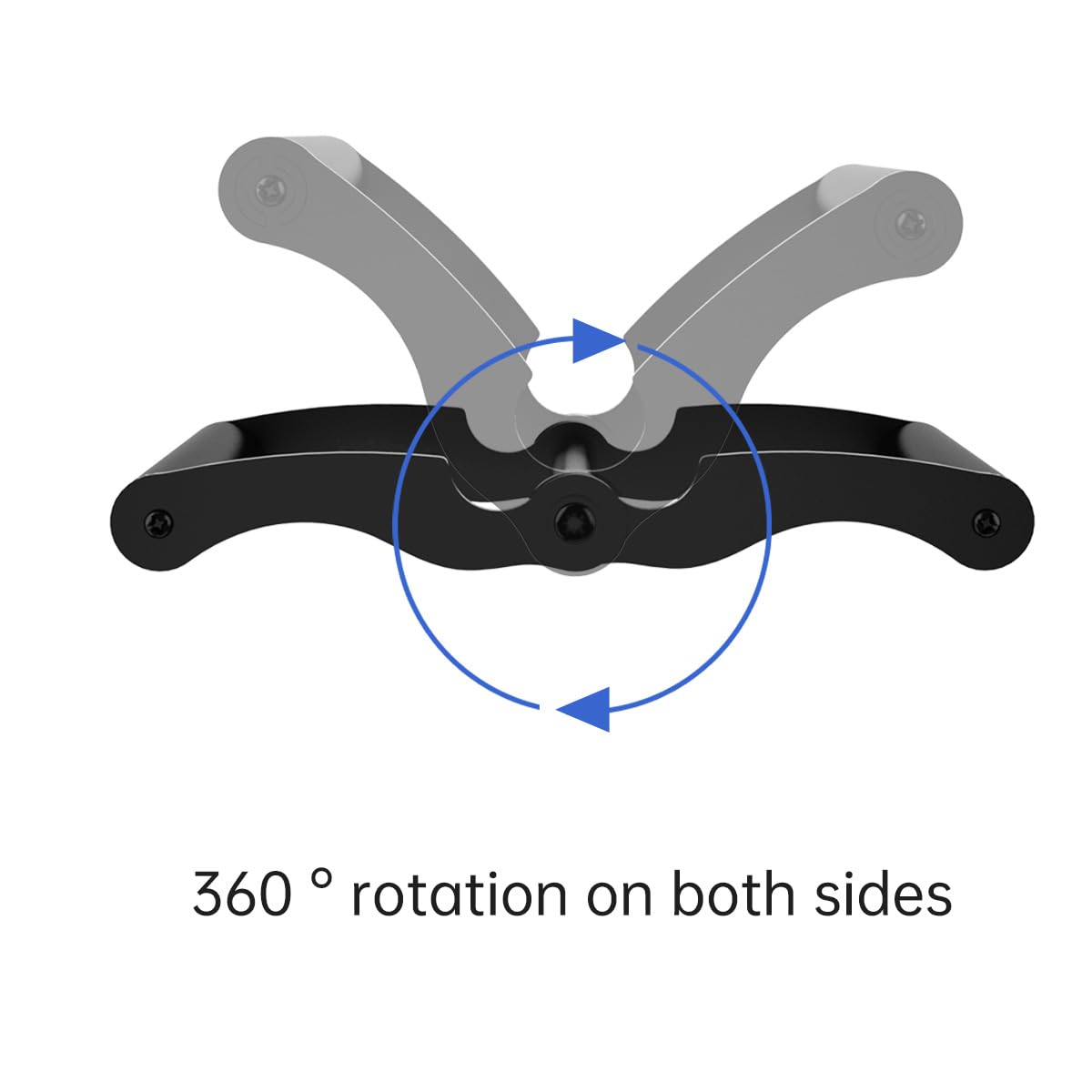 AimiDream V Bar Landmine Handle Attachment for Barbell Bar, Solid Multi-Grip Landmine Handle Attachment with Non-Slip Rubber Handle, Fits Olympic Bars Strength Training Bars,Black