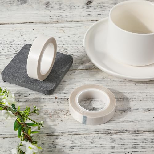 0.59" x 32.81ft 2 Rolls Low Friction Tape, PTFE Tapes Drawer Slide Tape Abrasion Resistance Anti Squeak Tape Surface Protection for Wood, Cabinet, Curtain, Furniture (White)