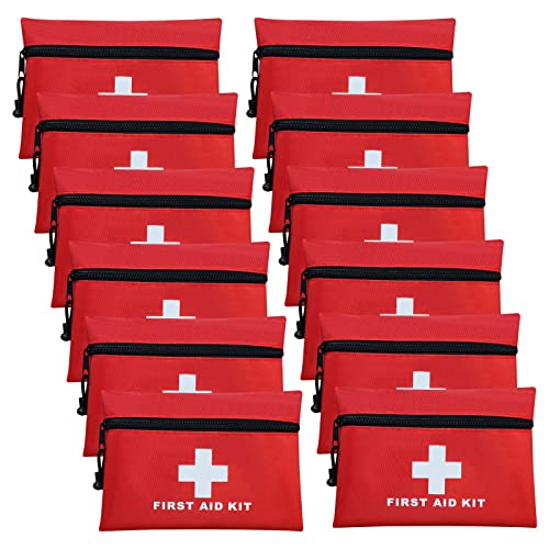 12pcs Empty First Aid Kit Bags - Waterproof & Compact