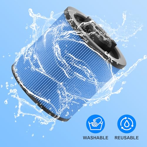 2 Pack DXVC6912 Vacuum Filter Replacement for Dewalt Wet Dry Vac 6-16 Gallon, for Dewalt Vacuum DXV06P DXV09P DXV09PA DXV10P DXV10PL DXV10S DXV10SA DXV10SB DXV12P DXV14P DXV16P