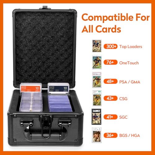 Old Canal 2-Row Card Storage Box for Graded & Trading Cards PSA Top Loaders
