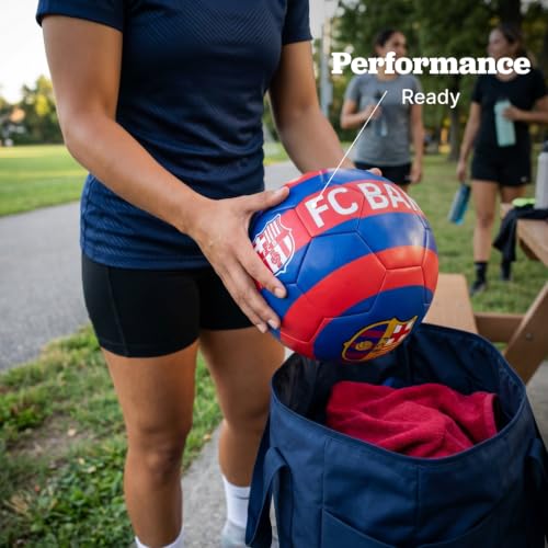 Official FC Barcelona Soccer Ball Size 5 - Blue Training Football