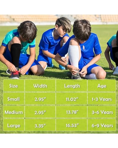 Kids Athletic Soccer Socks - Knee High Rainbow, 9-12 Years