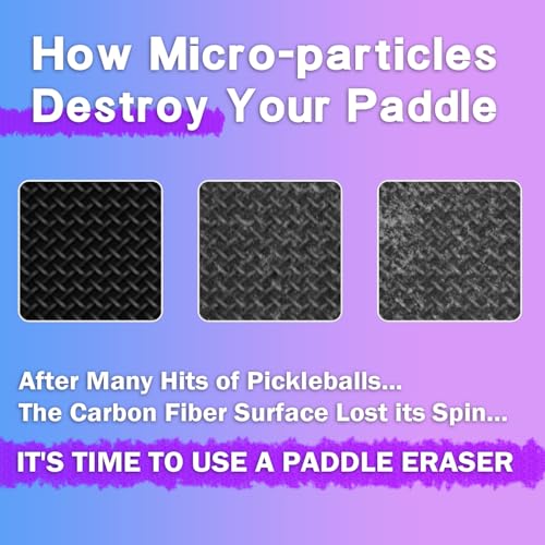 Pickleball Paddle Eraser - 2 Pack Natural Rubber Cleaner