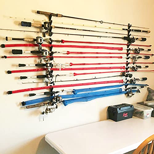 Fishing Rod Rack - Holds 4 Rods, Easy Assembly, Space-Saving