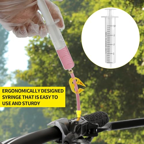Hydraulic Brake Bleed Kit with 180ML Mineral Oil for Shimano Tektro TRP MTB & Road Bikes