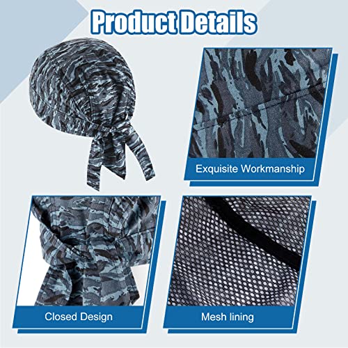 3 Pcs Welding Doo Rag Welding Cap Flame Resistant Cotton Welding Hat for Men Women's Welders Caps Mesh Inside Liner for Welders Caps Electrician Gas Station