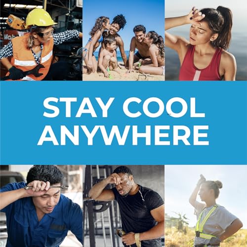 Cooling Towel - Soft & Lightweight Heat Relief - Blue Wave