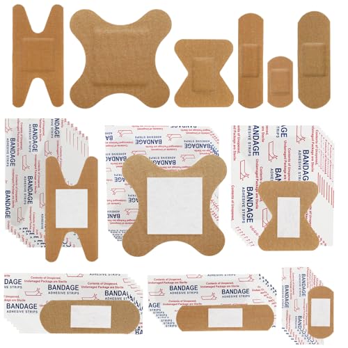 Cohortstar 120PCS Assorted Waterproof Bandages Skin First Aid Pack for Cuts & Scrapes