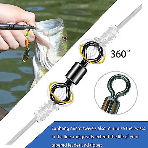 Quick Change Fly Fishing Micro Swivels - Size 10 - 50pcs Pack