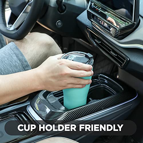HAUSHOF 30 oz Lake Blue Stainless Steel Vacuum Insulated Travel Mug - Double Wall Coffee Tumbler with Lid