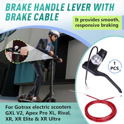 Kamrexi Brake Cable & Handle for Gotrax Electric Scooters GXL V2 Apex Pro XL