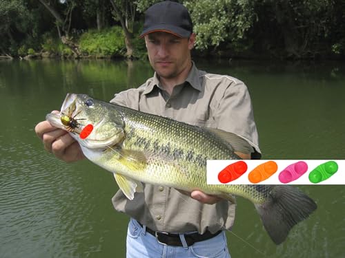 Catfish Rattle Bells - Fishing Attractor with Double Rattles, 40 Pcs in 4 Colors