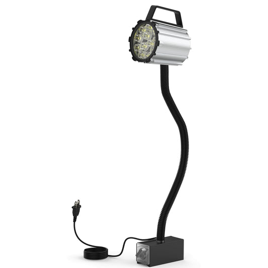 Magnetic Light, 18W Lathe Machine Lamp, 1800 Lumens Flexible Lathe Work Light for CNC Milling Machine Drill Press Lighting