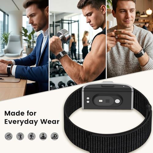 Hume Band Replacement Strap 1.0 - Nylon Loop Wristband - Black