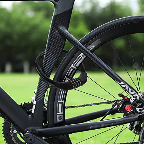 Heavy Duty 4-Digit Combination Bike Lock Cable - 2 Pcs