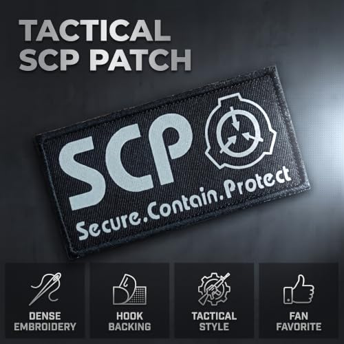 SCP Foundation Logo Luminous Tactical Patch - 4 x 2 Inches