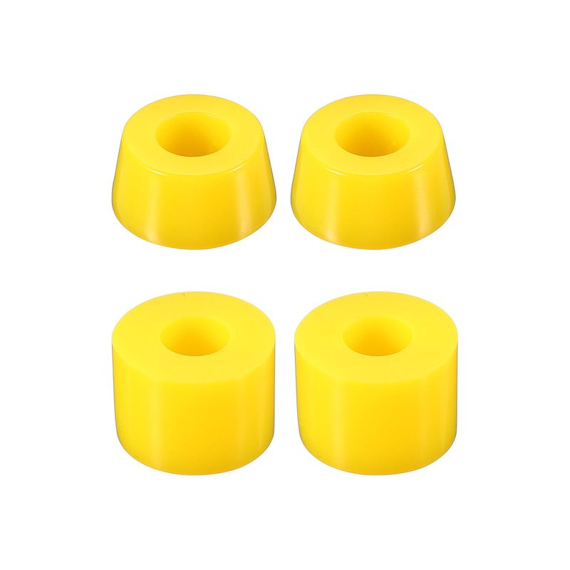 PATIKIL Skateboard Bushings, 2 Set 90A PU Long-Board Truck Bushings Rebuild Kit for Skateboard Parts, Yellow