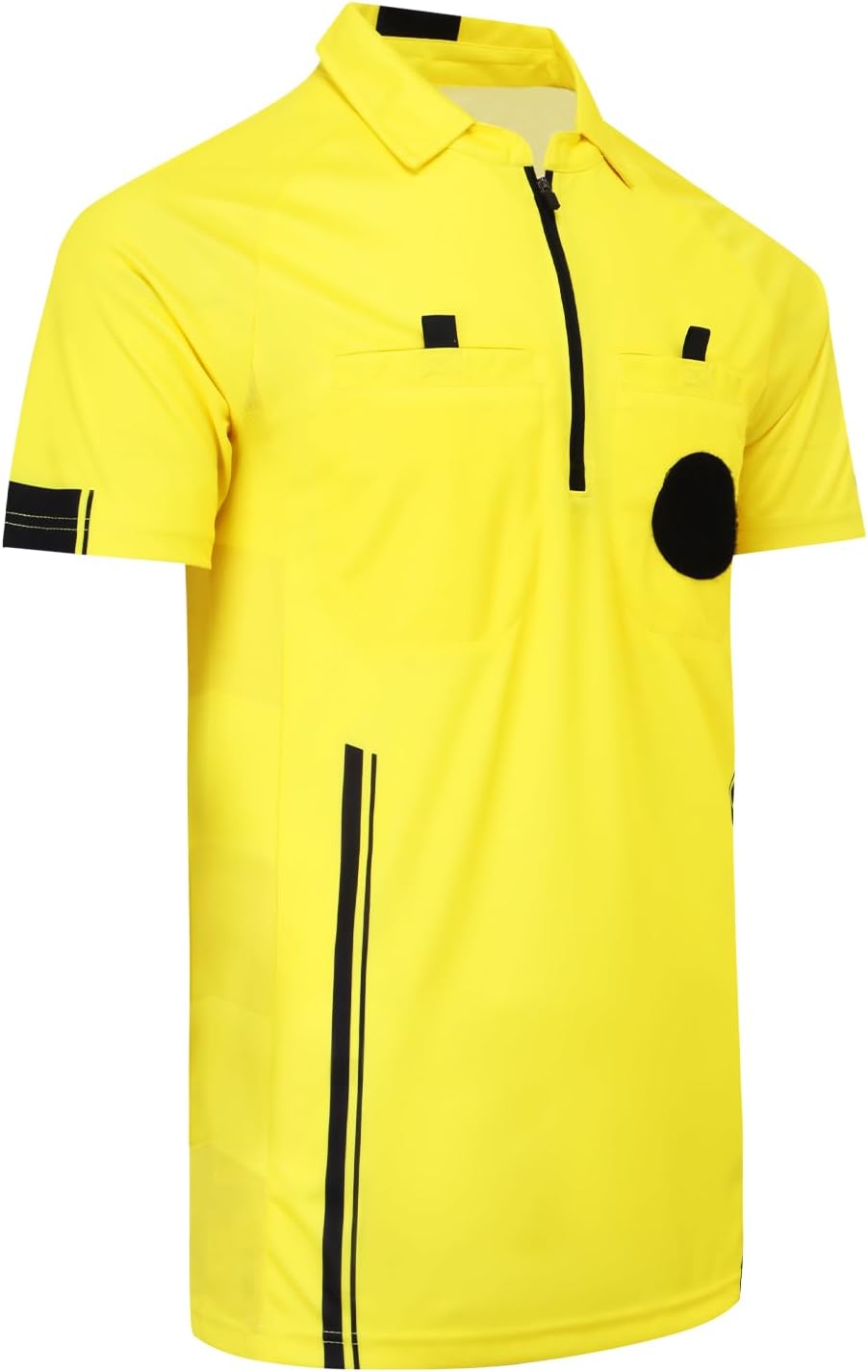 VKT Soccer Referee Shirt - Official Short Sleeve Jersey Kit for Men & Women | Perfect Halloween Costume