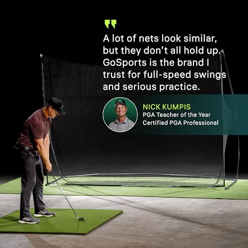 10'x7' Golf Practice Hitting Net - Portable Indoor/Outdoor Use