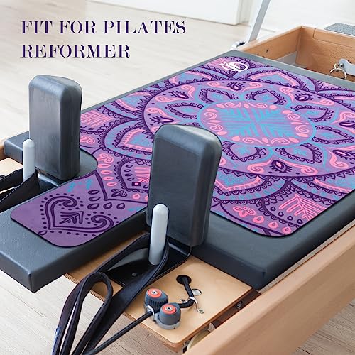 Foldable Non-Slip Pilates Reformer Mat - Purple, Lightweight & Washable